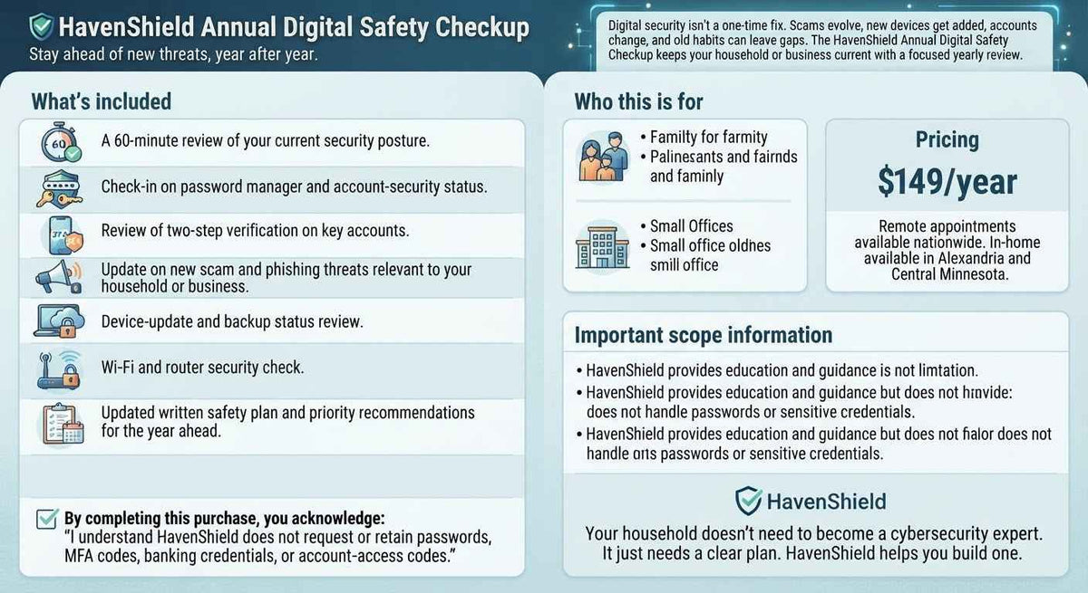 Annual Digital Safety Checkup